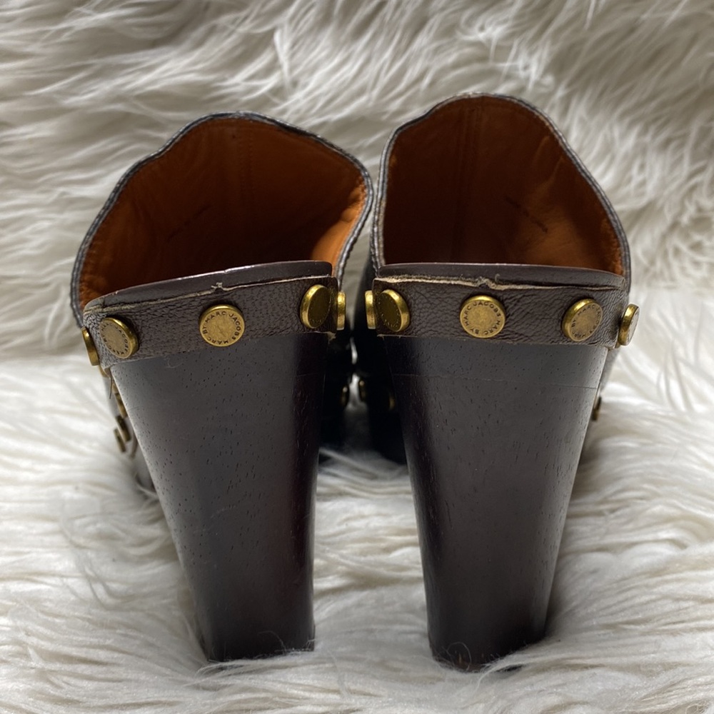 Marc by Marc Jacobs studded leather clogs - Picture 5 of 11